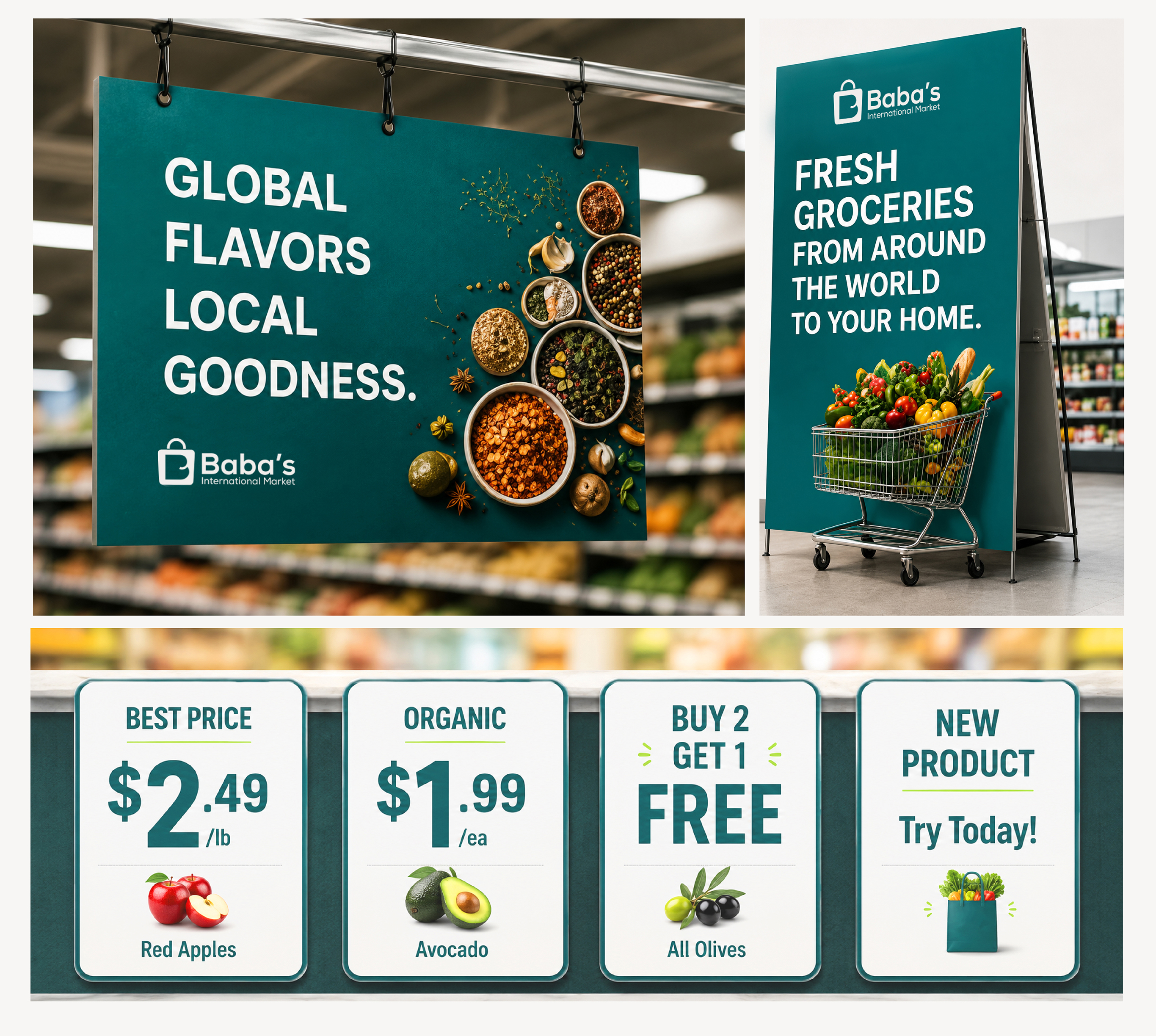Omar Helal retail campaign design project - Baba's Retail Marketing System gallery image 11