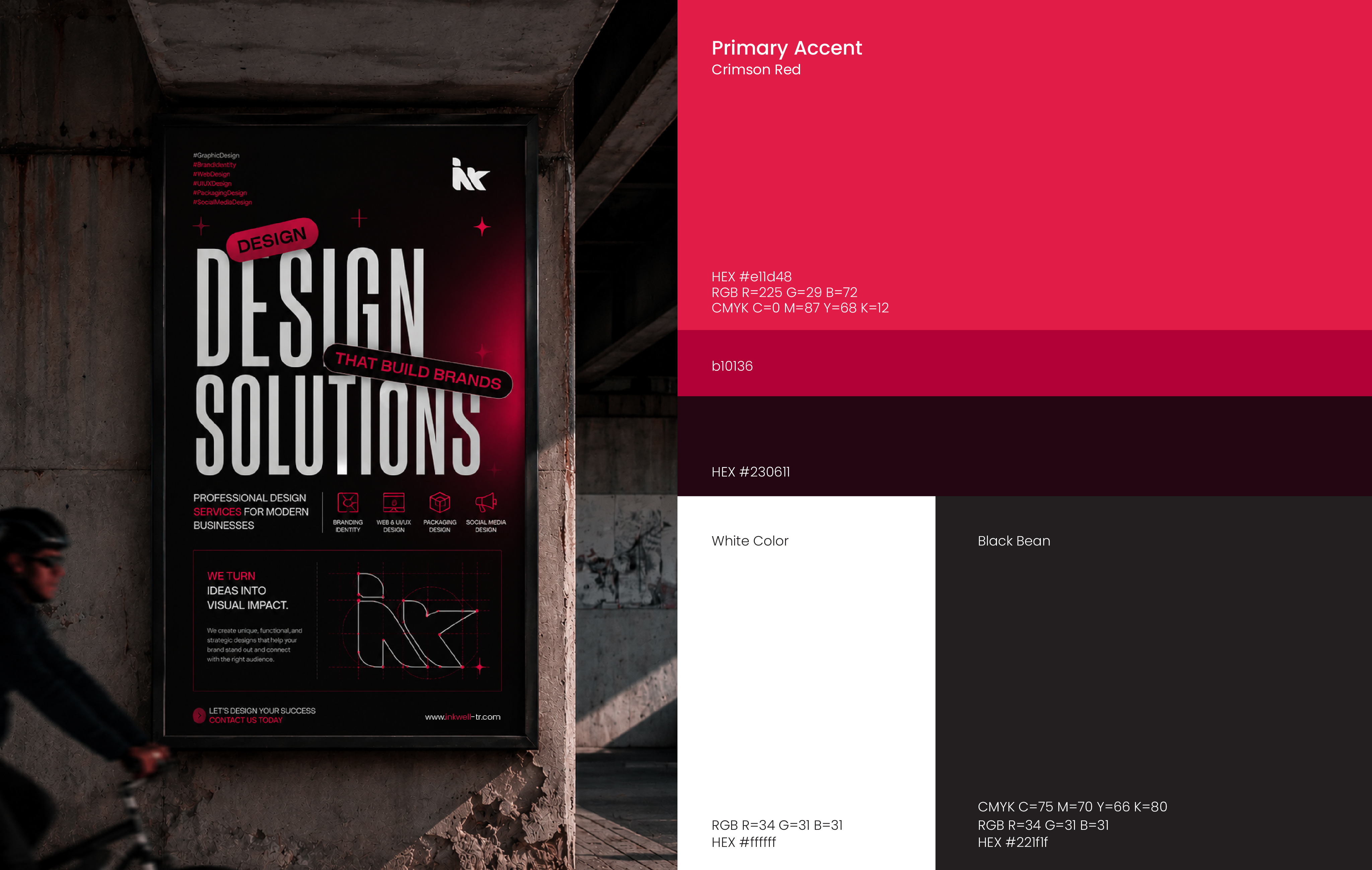 Omar Helal brand identity design project - Inkwell Creative Brand System gallery image 6