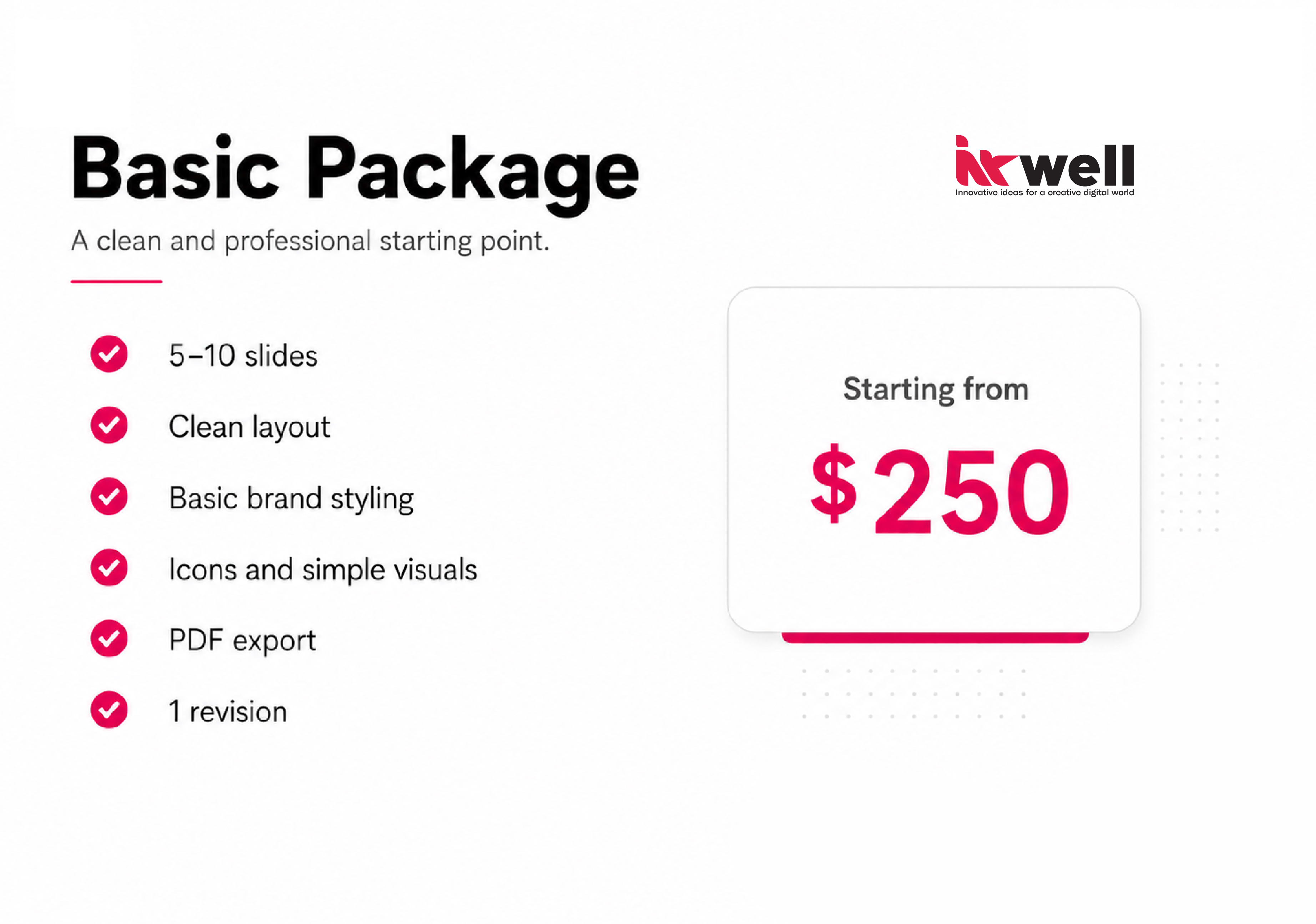 Omar Helal presentation design project - Inkwell Presentation Packages gallery image 3