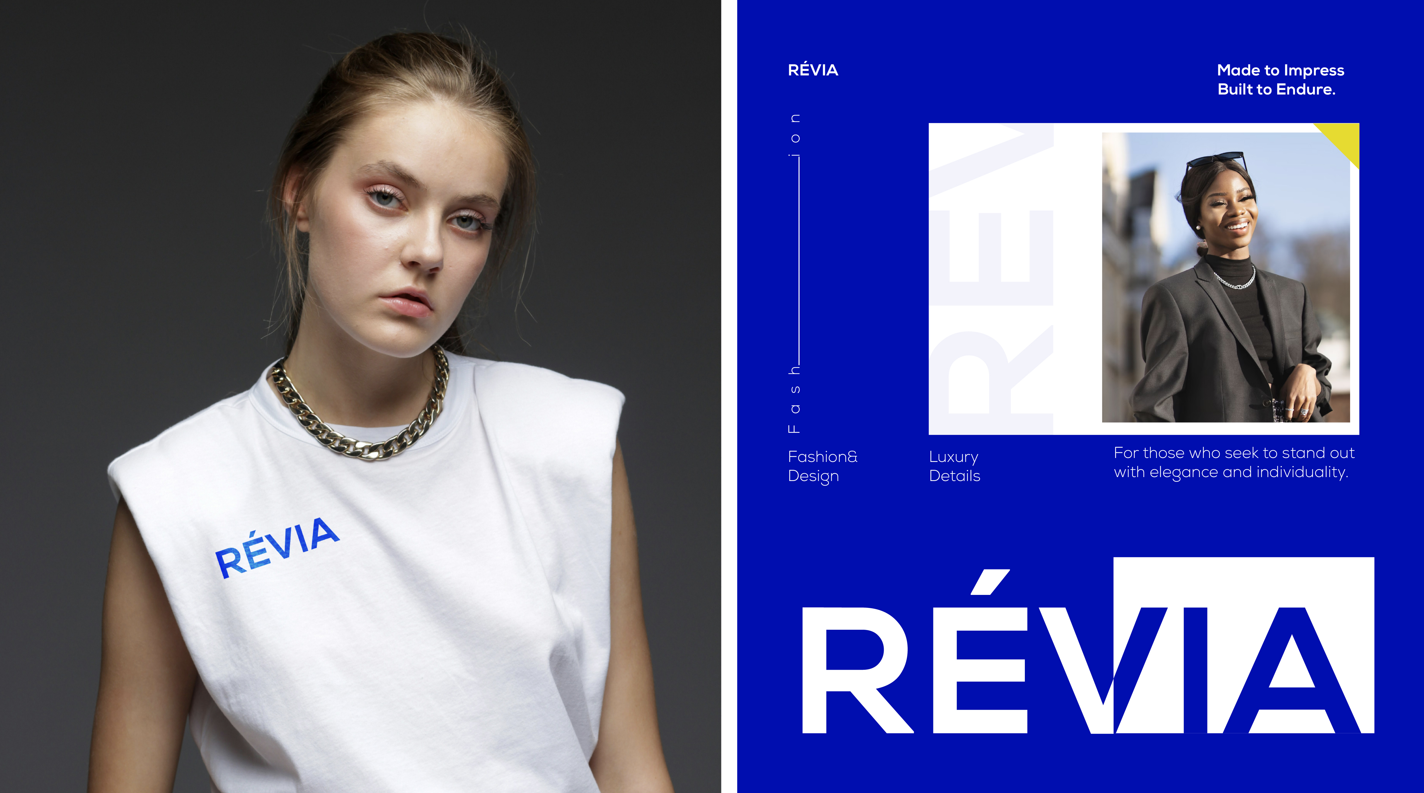 Omar Helal fashion brand identity project - RÉVIA Fashion Brand Identity gallery image 11