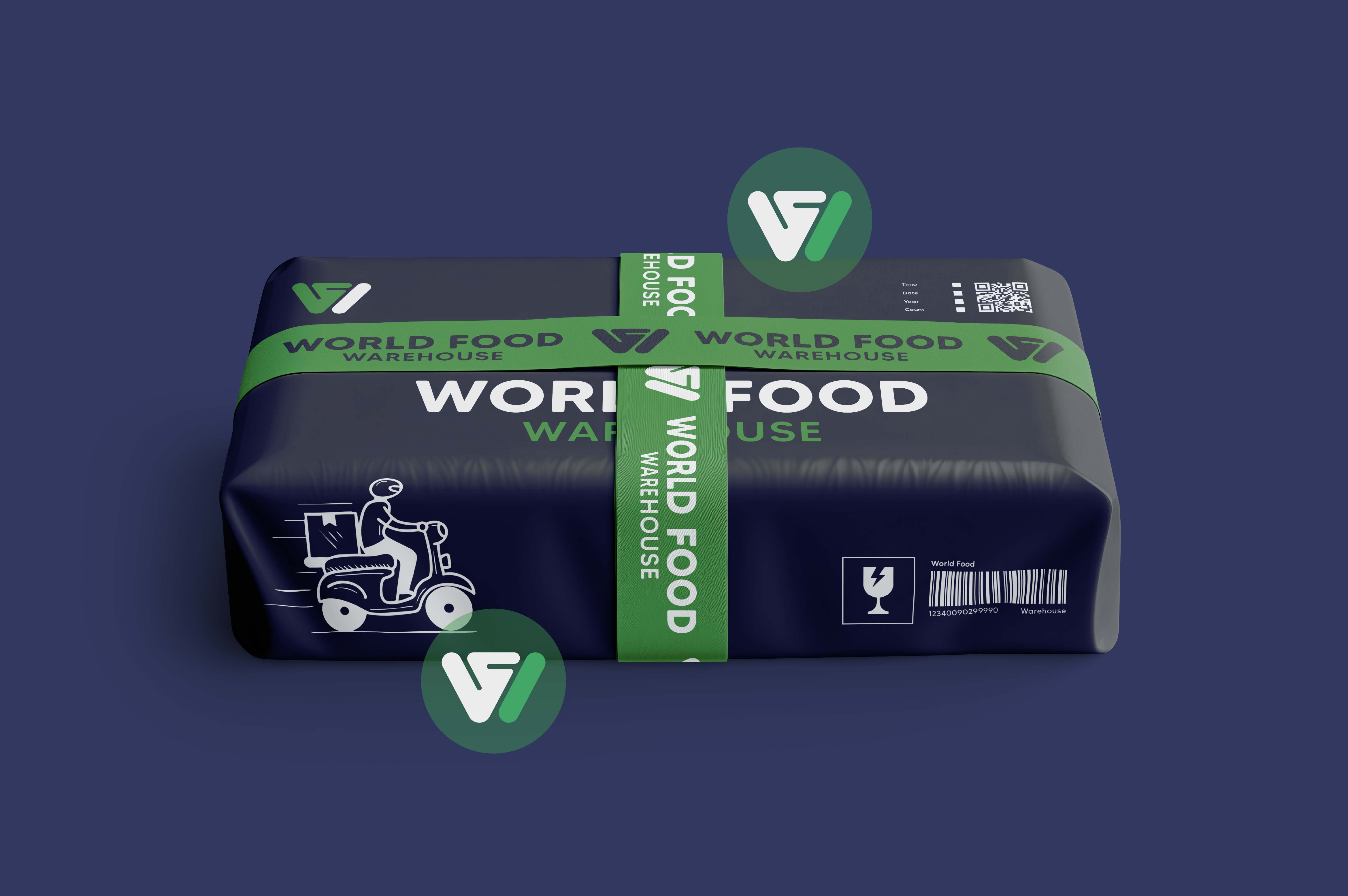 Omar Helal food retail brand identity project - World Food Warehouse Brand Identity gallery image 13