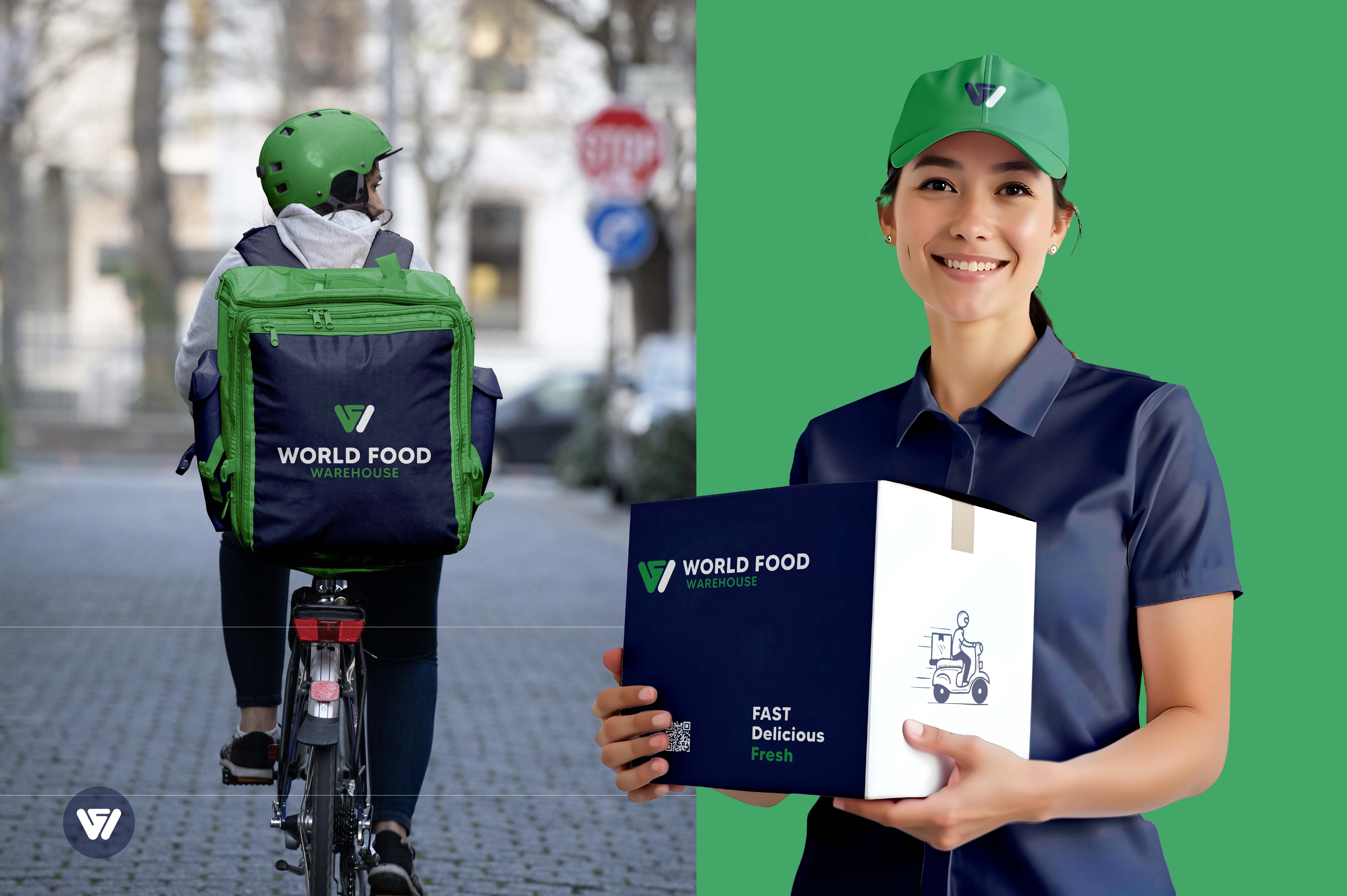 Omar Helal food retail brand identity project - World Food Warehouse Brand Identity gallery image 17